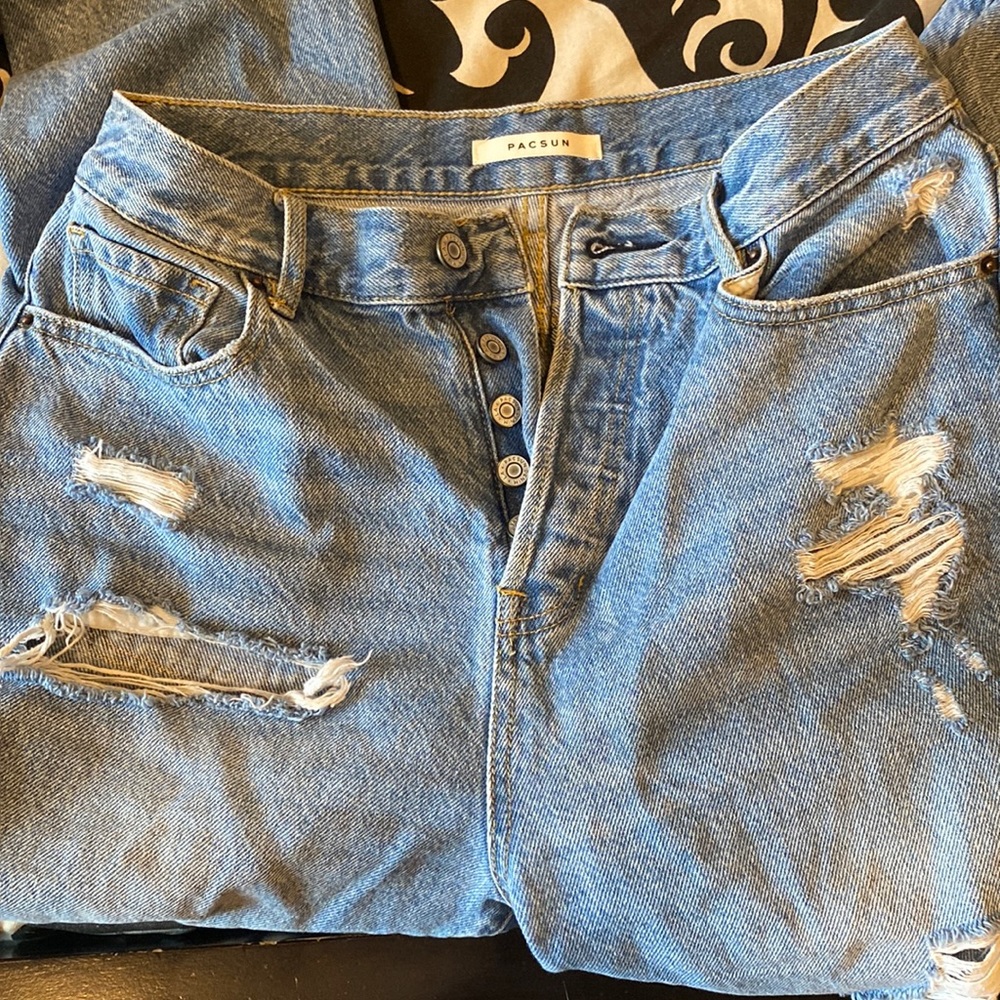 Pac Sun High Rise Straight Jeans